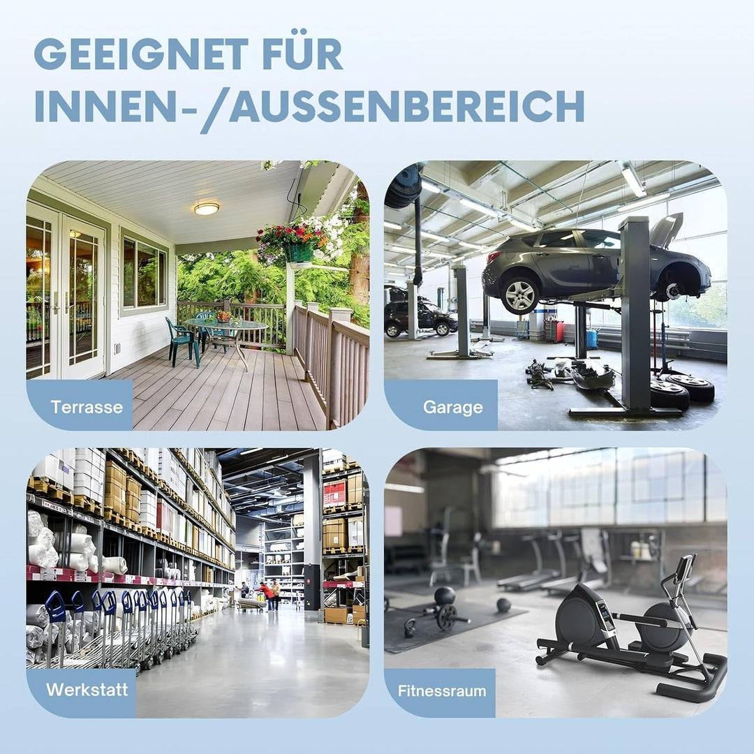 LEADZM Industrieventilator 80cm 14000m³/h 80° Oszillation | Höhenverstellbar, 3 Stufen starker Lufts