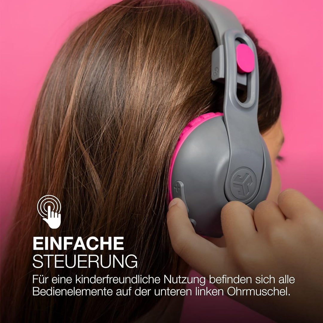 JLab JBuddies Studio 2 Kinder-Kopfhörer, kabellos, Bluetooth-Kopfhörer für Jungen und Mädchen, Lauts