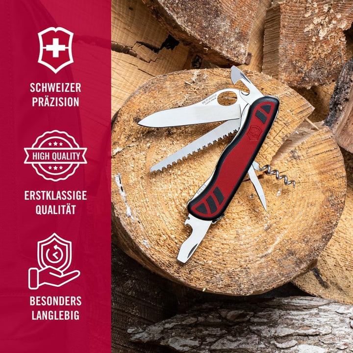 Victorinox, Schweizer Taschenmesser, Forester M, Multitool, 10 Funktionen, Klinge, gross, Dosenöffne