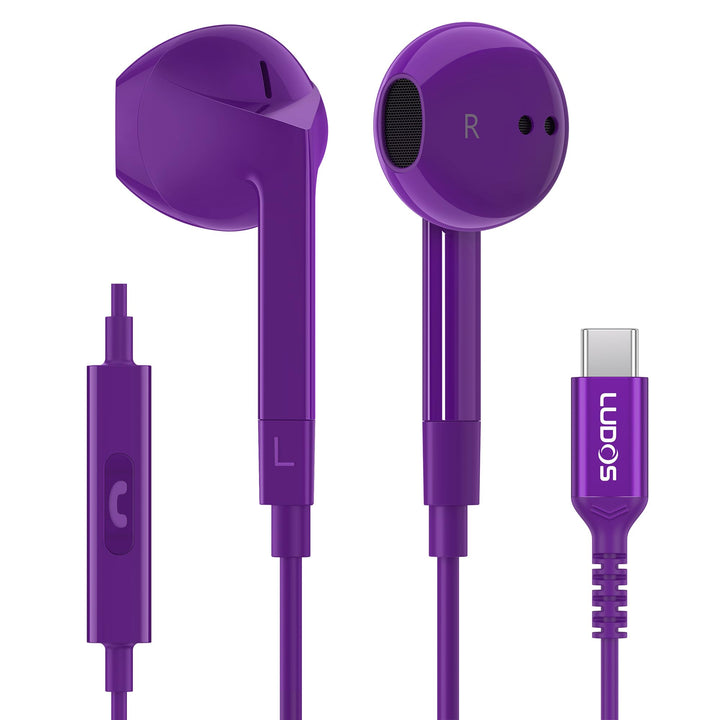 LUDOS FEROX USB C Kopfhörer, 5 Jahre Garantie für iPhone 16 15 Pro Max Plus Samsung Galaxy S24 S23 U