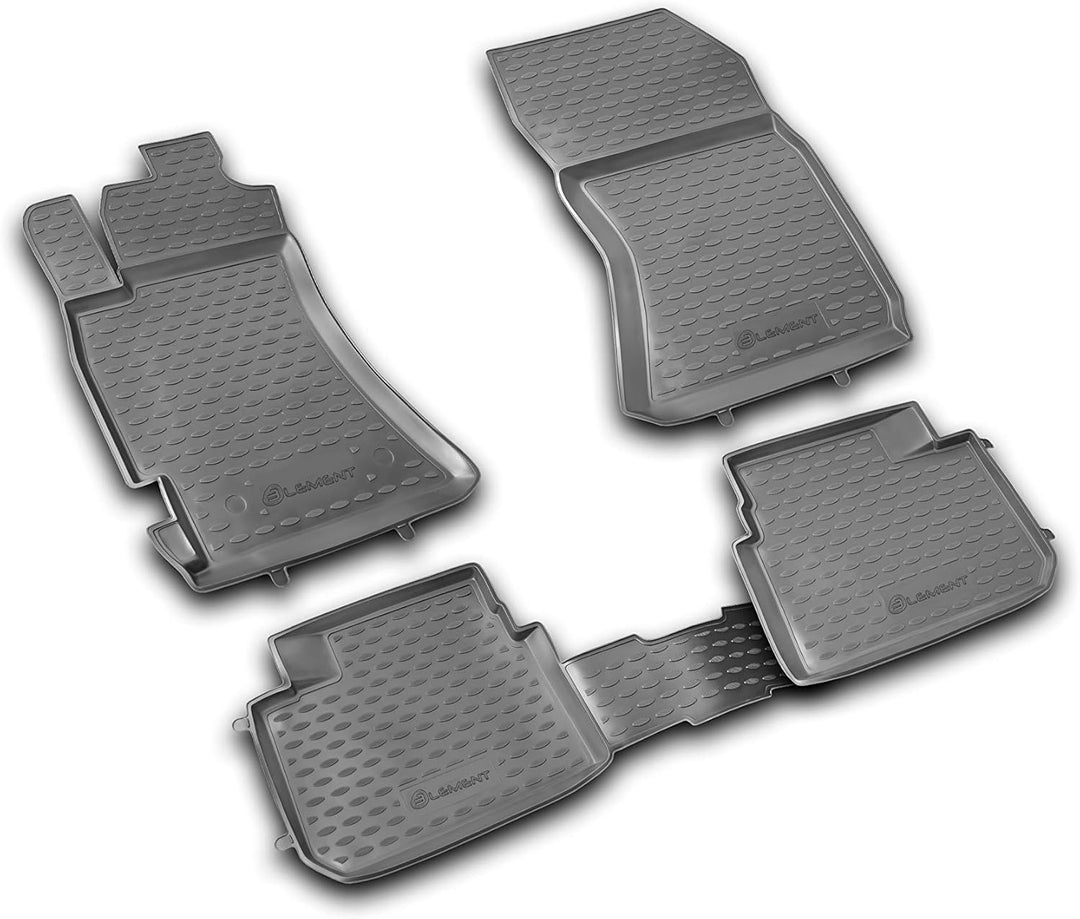Element Gummimatten Passgenaue Fussmatten 2008-2013 4tlg SUBARU Forester, 2008-2013, SUV 5 Türen, SU