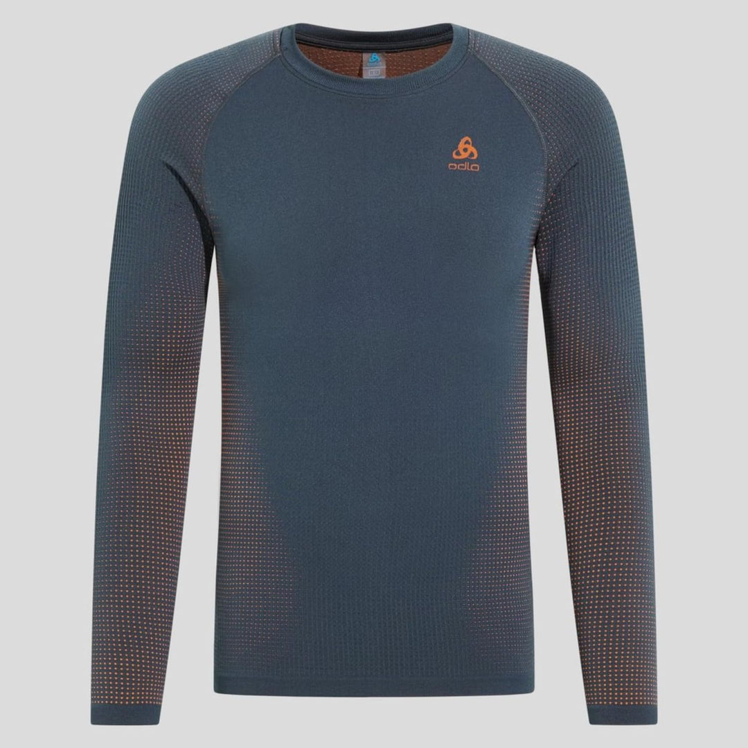 Odlo Herren Performance Warm Eco_196192 Funktionsunterwäsche Langarm Shirt (1er Pack) XL India Ink,