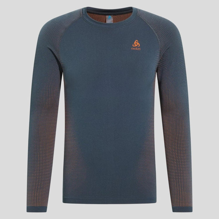 Odlo Herren Performance Warm Eco_196192 Funktionsunterwäsche Langarm Shirt (1er Pack) XL India Ink,
