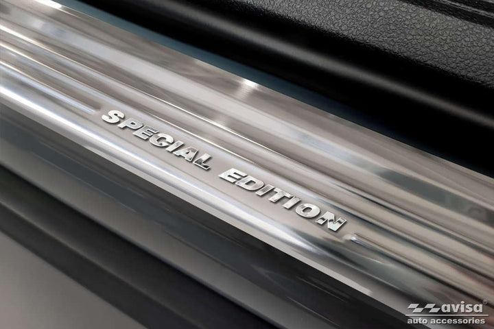 Avisa Silver INOX Door sill Protectors Compatible with Nissan Qashqai III 2021- - 'Special Edition'