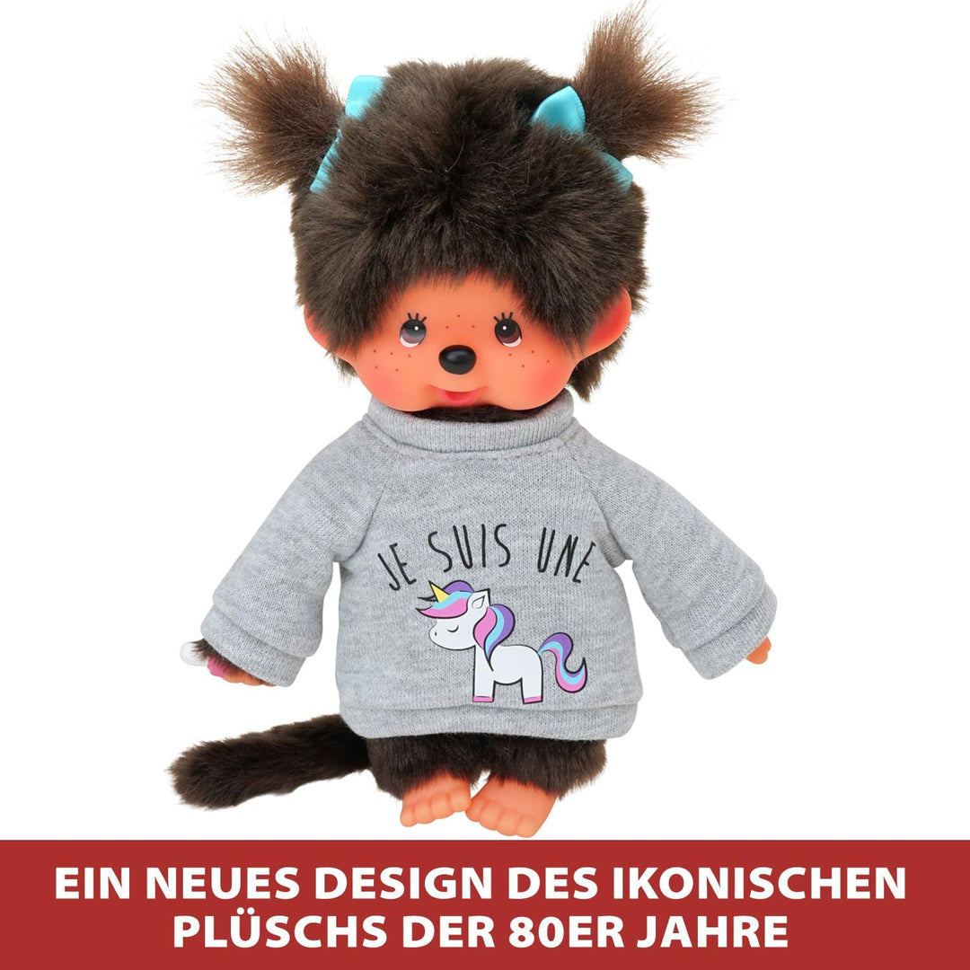Bandai CPDO151 Monchhichi Sweatshirt Tendance, farblich sortiert, Mehrfarbig