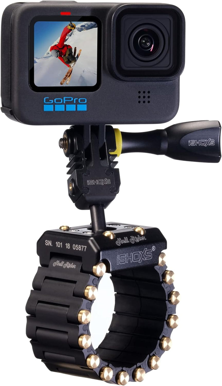 Hell Rider – Robuster Halter für GoPro, DJI, Akaso, Insta360 | Montage für Motorrad, Fahrrad & Sport