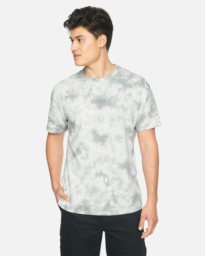 Hurley Herren M Ziggy Tie Dye S/S Hemd XXL Weiss, XXL Weiss