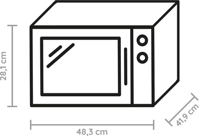 Bauknecht MW 254 SM Grill-Mikrowelle / Kombination Grill und Mikrowelle/ 900 W/ 25 L Garraum/ Quartz