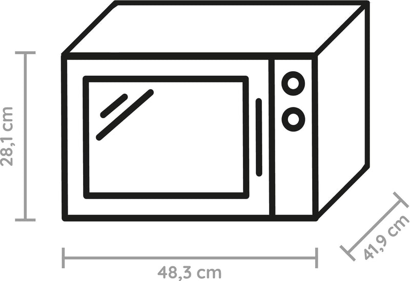 Bauknecht MW 254 SM Grill-Mikrowelle / Kombination Grill und Mikrowelle/ 900 W/ 25 L Garraum/ Quartz