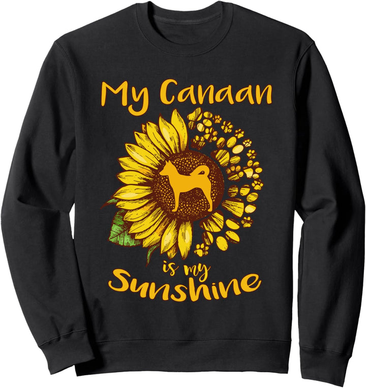 Canaan Dog My Sunshine Sunflower Dog Paw Lustiger Sweatshirt
