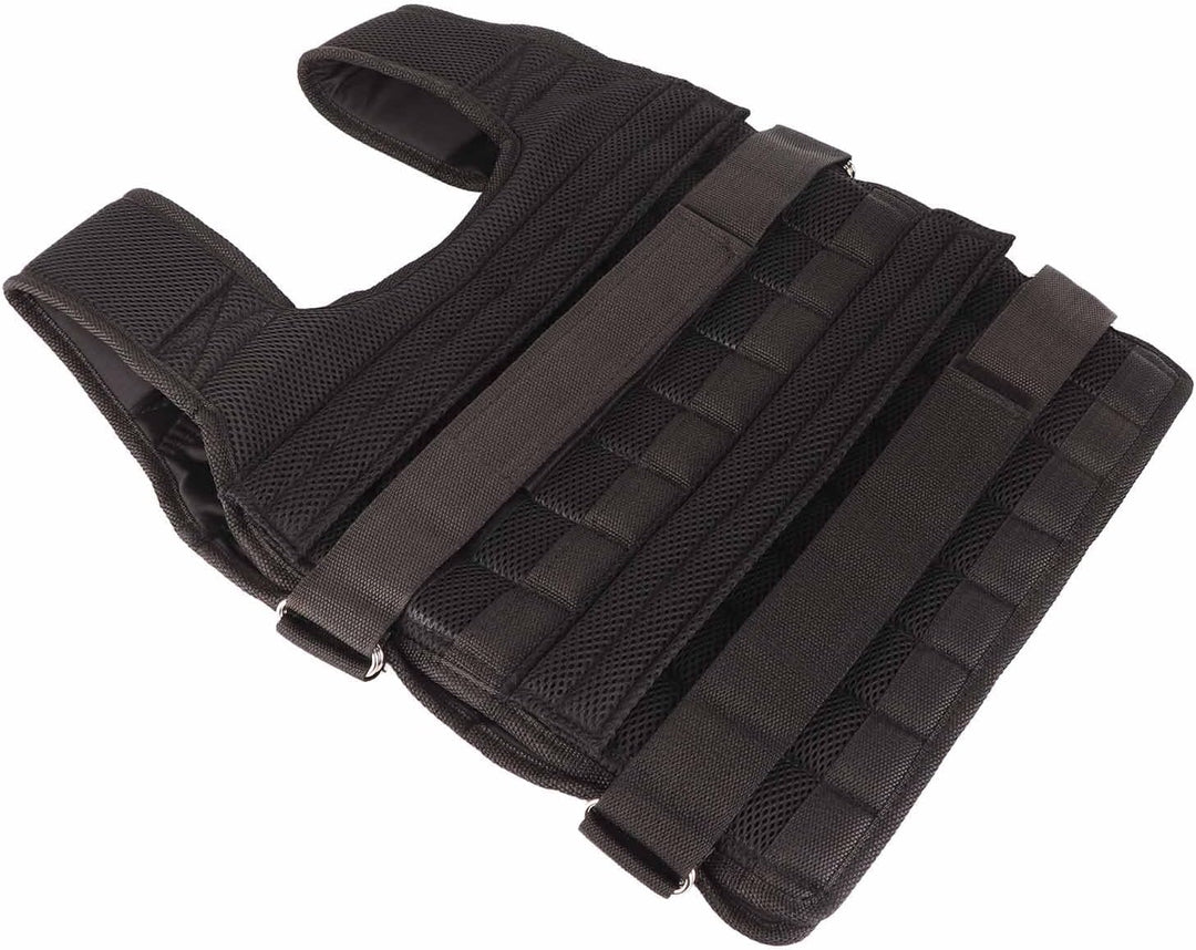 Greensen Gewichtete Weste 15KG für Krafttraining & Ausdauer, Atmungsaktive Netz-Weste mit 32 Sandtas