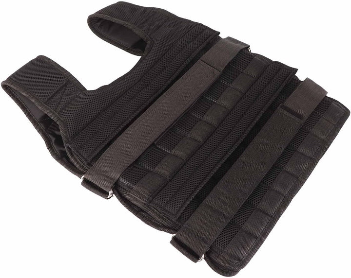 Greensen Gewichtete Weste 15KG für Krafttraining & Ausdauer, Atmungsaktive Netz-Weste mit 32 Sandtas