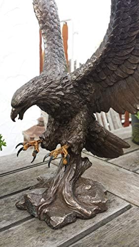 MC Dekofigur bronziert - Adler Wings of Glory - Bronzefigur Figur Deko In-/Outdoor