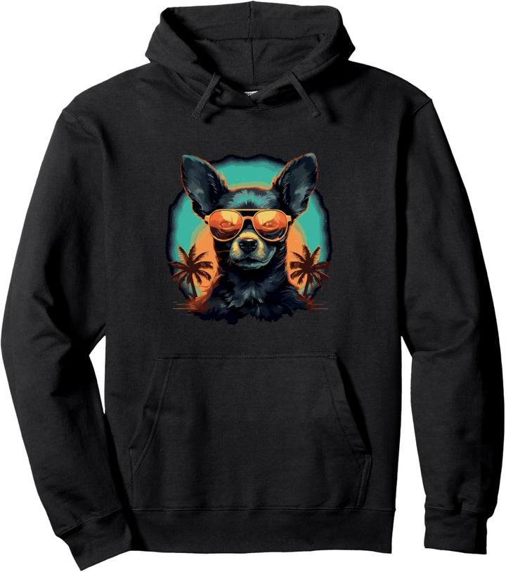 Chihuahua mit Sonnenbrille Pullover Hoodie