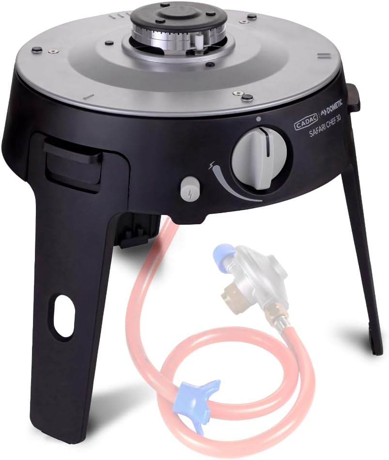 CADAC - Safari Chef 30 LP Deluxe - Tragbare Grills - GreenGrill-Keramikbeschichtung – inkl. Tragetas