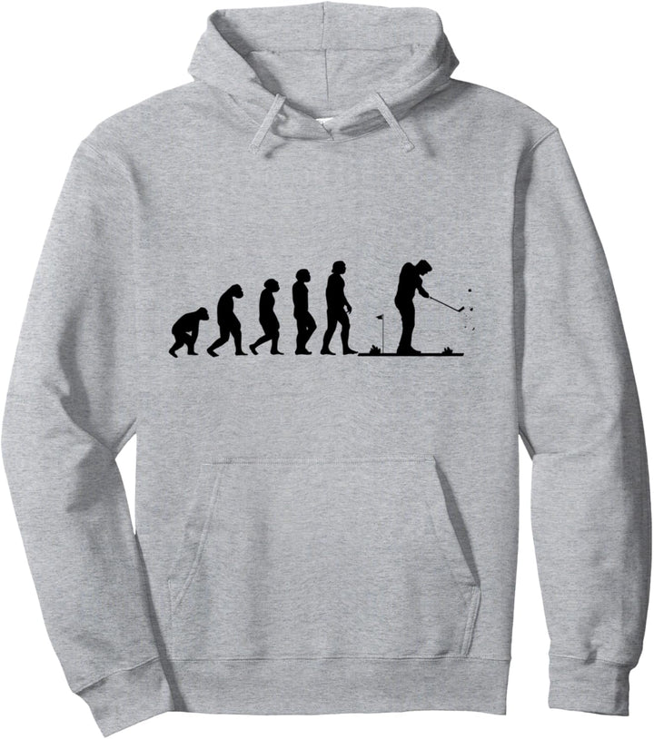 Golf Evolution Golfer Golfspieler Golfplatz Spielen Geschenk Pullover Hoodie