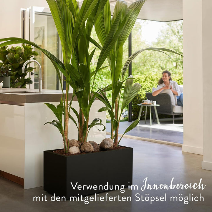 elho Vivo Next Lang 80 - Blumentopf für Innen &amp; Aussen - Pflanzentopf gross Draussen - Ø 78.0 x H 37