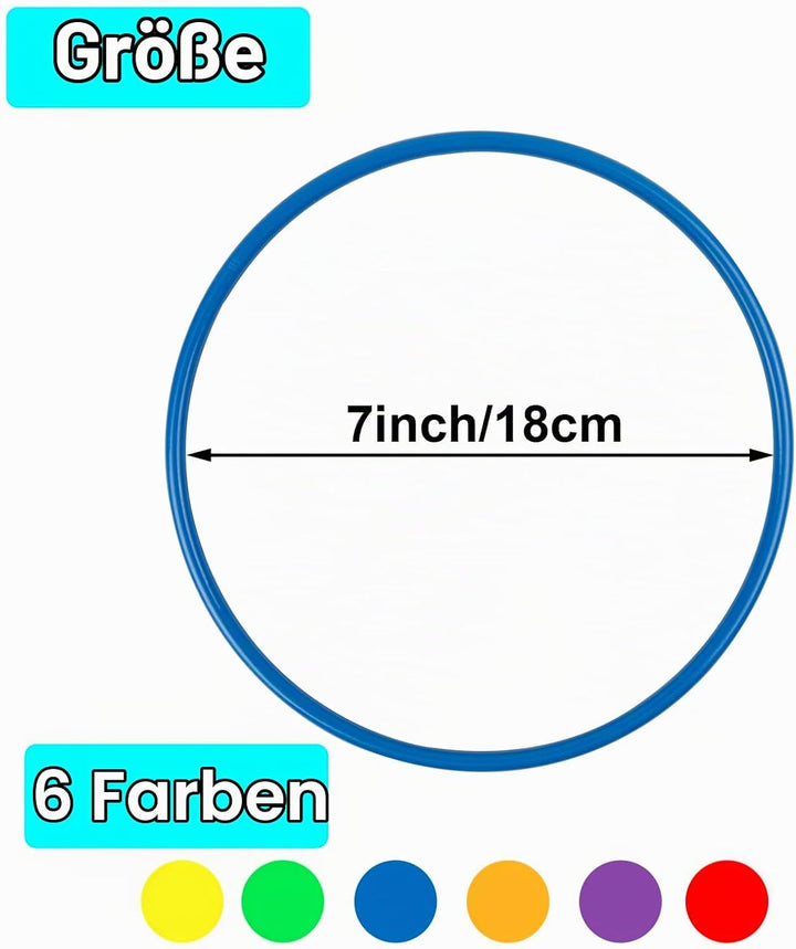 Kunststoff Toss Ringe für Ring Toss Spiel,Klein Toss Ringe Drinnen draussen Kinder Target Übungsspie