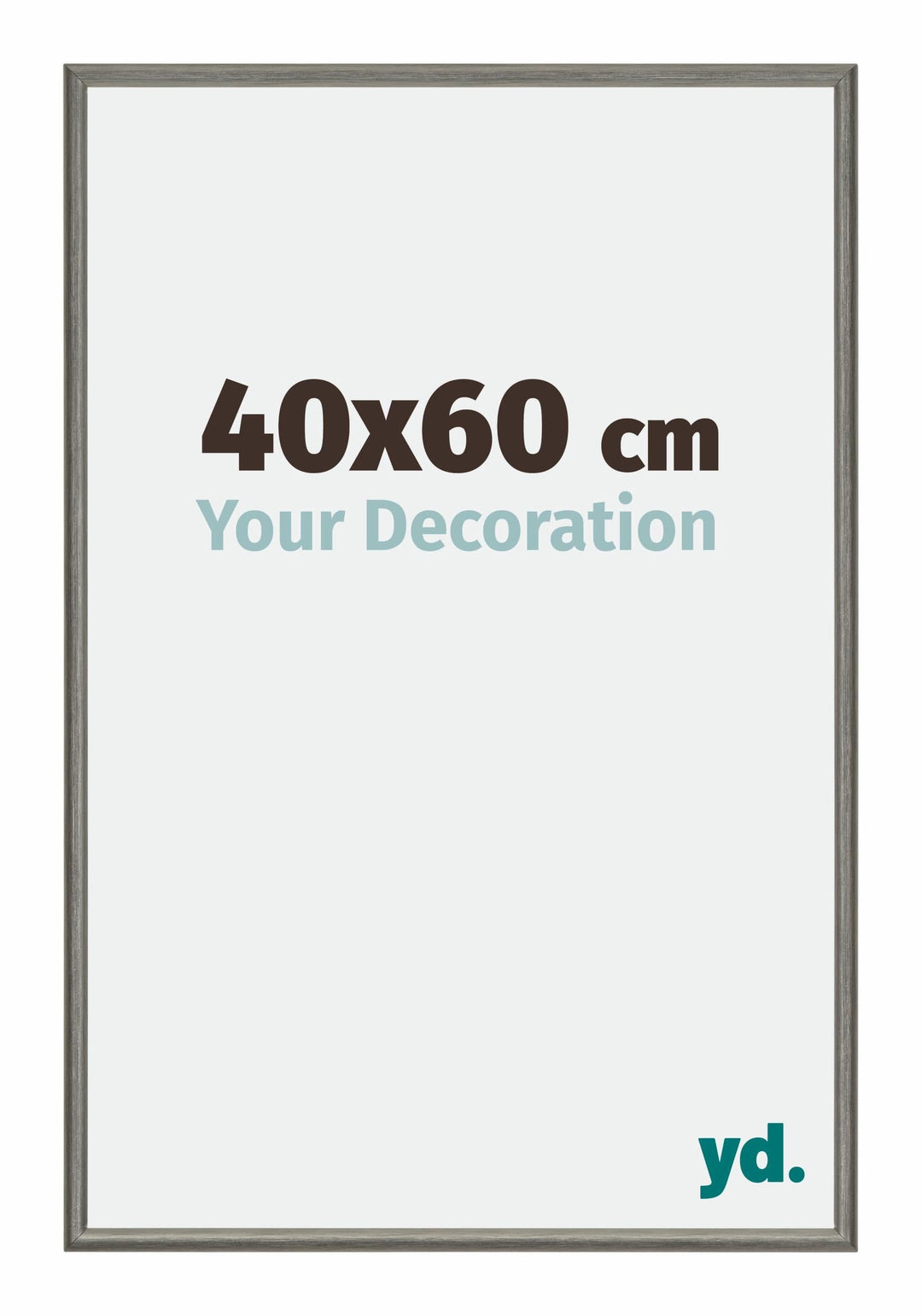 yd. Your Decoration - Bilderrahmen 40x60 cm - Bilderrahmen aus Aluminium mit Acrylglas - Antireflex