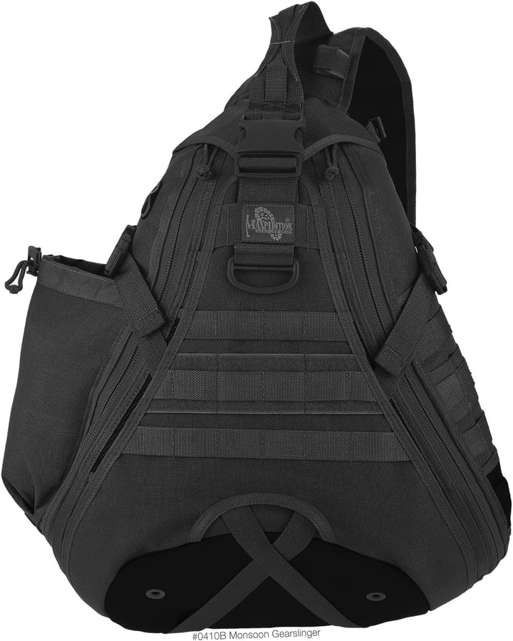 Maxpedition Gearslinger Monsoon, 16 liters Schwarz, Schwarz