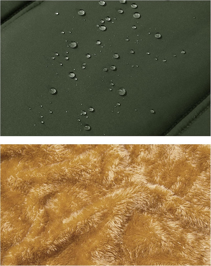 MAGCOMSEN Winterweste Herren Gefüttert Outdoor Weste Warme Fleeceweste Freizeit Ärmellos Jacke Therm