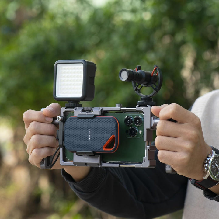 FANAUE SSD-Halterung mit Kaltlichtschuh, 52–70 mm