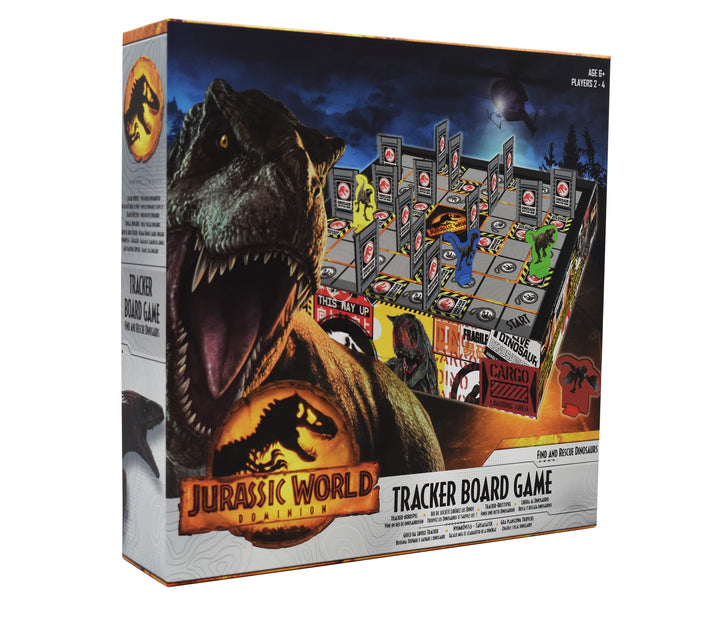 Cartamundi Jurassic World Tracker Brettspiel, Find & Rescue Dinosaurier, für 2–4 Spieler, tolles Ges