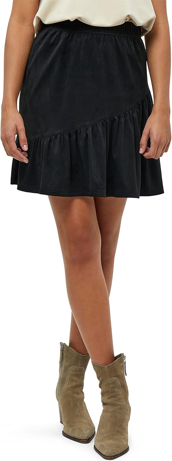 Desires Damen Jalena Kurzer Rock XXL Schwarz, XXL Schwarz