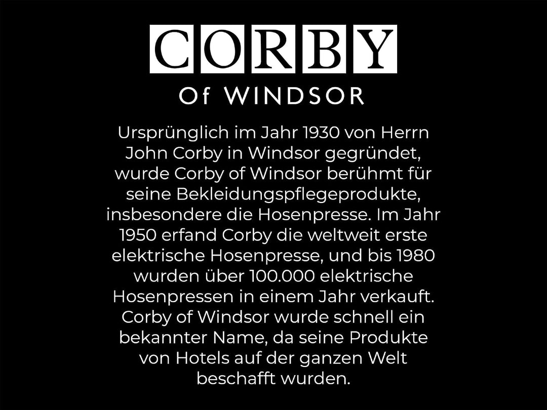 Corby 3300 Hosenpresse, Buche, EU-Stecker, Buche