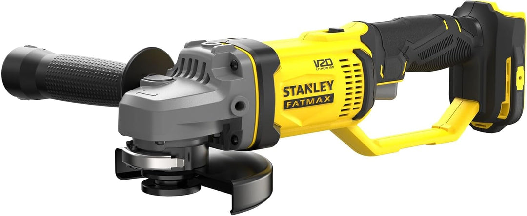 Stanley FatMax 18V Akku-Winkelschleifer SFMCG400B (125 mm Scheiben-ø, für alle Standard-Trenn,- Schl