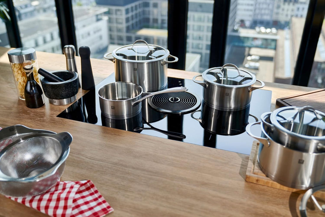 ZWILLING Essence Kochtopf-Set, 5-teilig, 4 Deckel, Induktionsgeeignet, Edelstahl, 5 Tlg., 5 tlg.