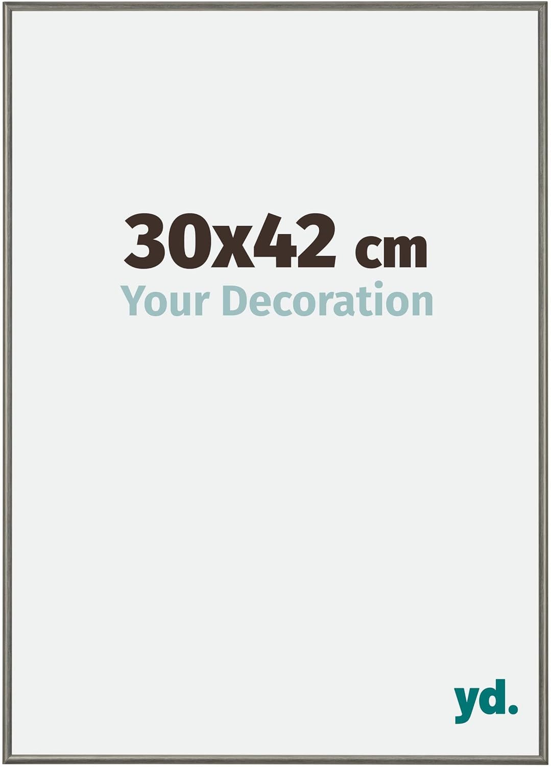 yd. Your Decoration - Bilderrahmen 30x42 cm - Bilderrahmen aus Aluminium mit Acrylglas - Antireflex