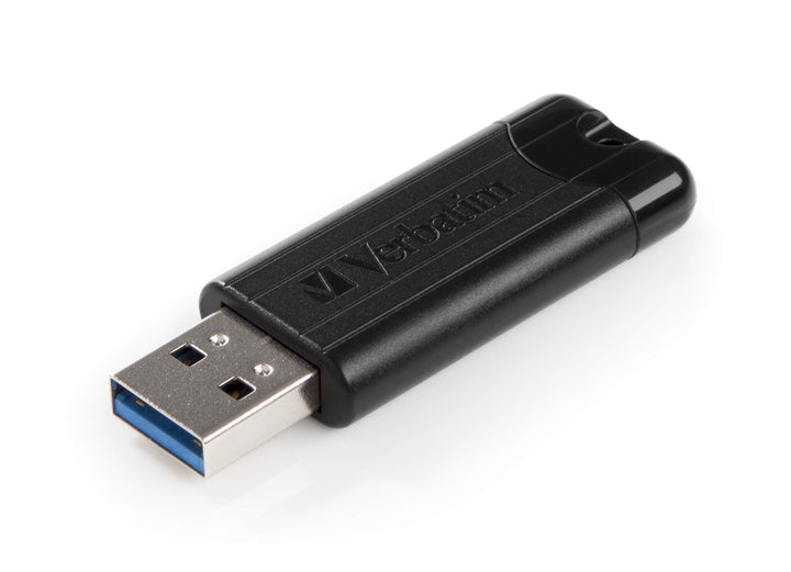 Verbatim PinStripe USB-Stick - 128 GB - High-Speed 3.0-Schnittstelle, externer Speicherstick mit Sch
