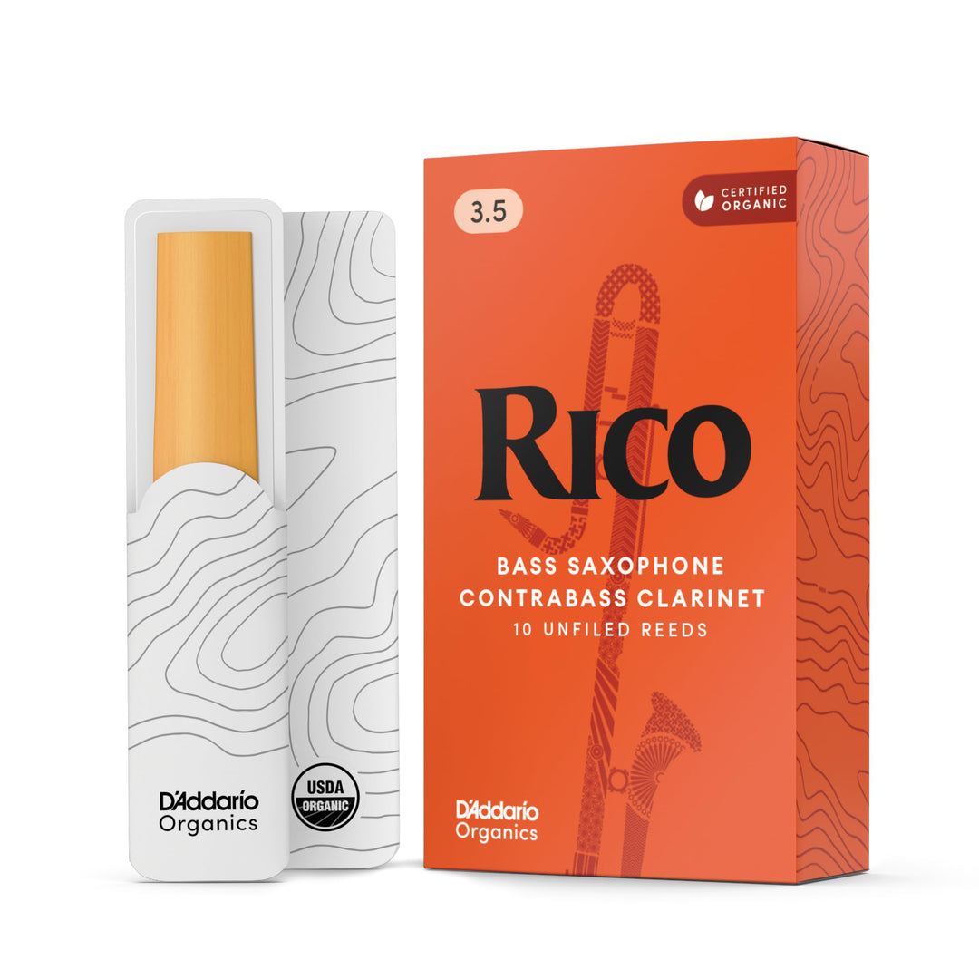 RICO Blätter für Kontraalt-Klarinette Stärke 3.5 (10 Stück), Stärke 3.5