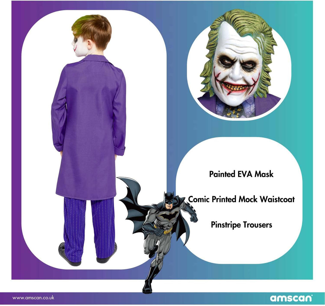 amscan Teenager-Kostüm Joker Movie Alter 12-14 Jahre, 12-14 Jahre
