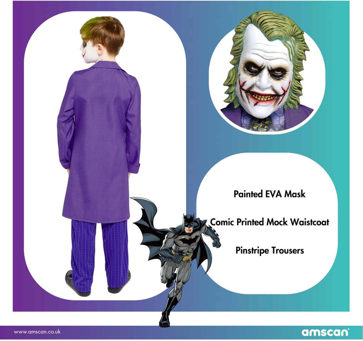amscan Teenager-Kostüm Joker Movie Alter 12-14 Jahre, 12-14 Jahre