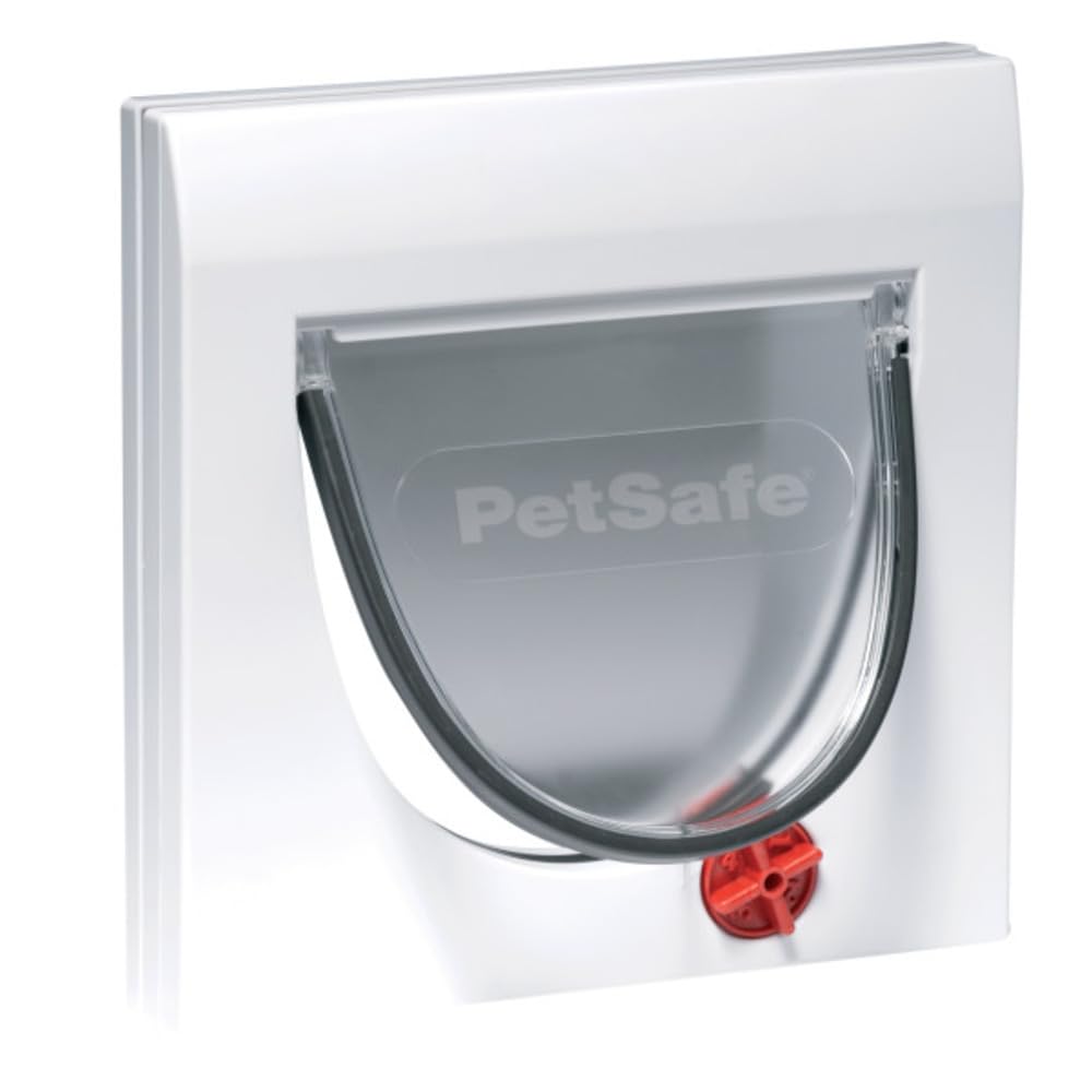 PetSafe Katzenklappe mit 4 Verriegelungsmöglichkeiten - Haustiertür für Katzen, Einfache Installatio