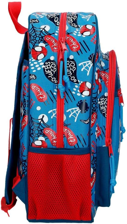 Marvel Go Webs go Schulrucksack Verschiedene Grössen Blau Polyester