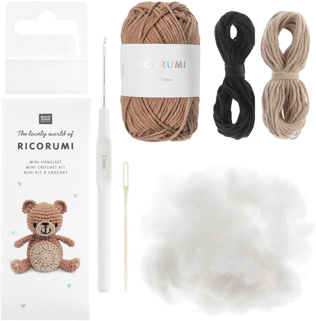 Rico Design Ricorumi Mini Easy Häkelset – Kreatives DIY Häkelset als Geschenk für Hobby & Freizeit,
