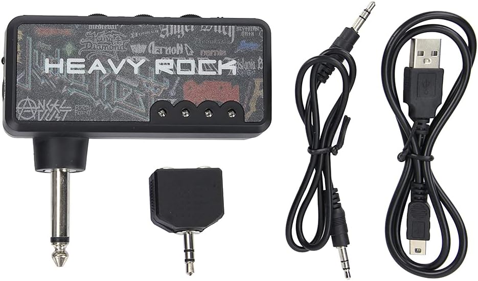 Gitarren-Kopfhörerverstärker, Tragbarer Gitarrenverstärker, Mini-Plug-Gitarrenverstärker, Wiederaufl