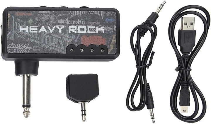 Gitarren-Kopfhörerverstärker, Tragbarer Gitarrenverstärker, Mini-Plug-Gitarrenverstärker, Wiederaufl