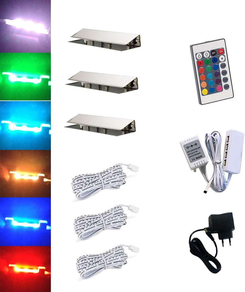 ACCE LED RGB Glaskantenbeleuchtung Glasbodenbeleuchtung Vitrinenbeleuchtung Clip Glas höchste Qualit