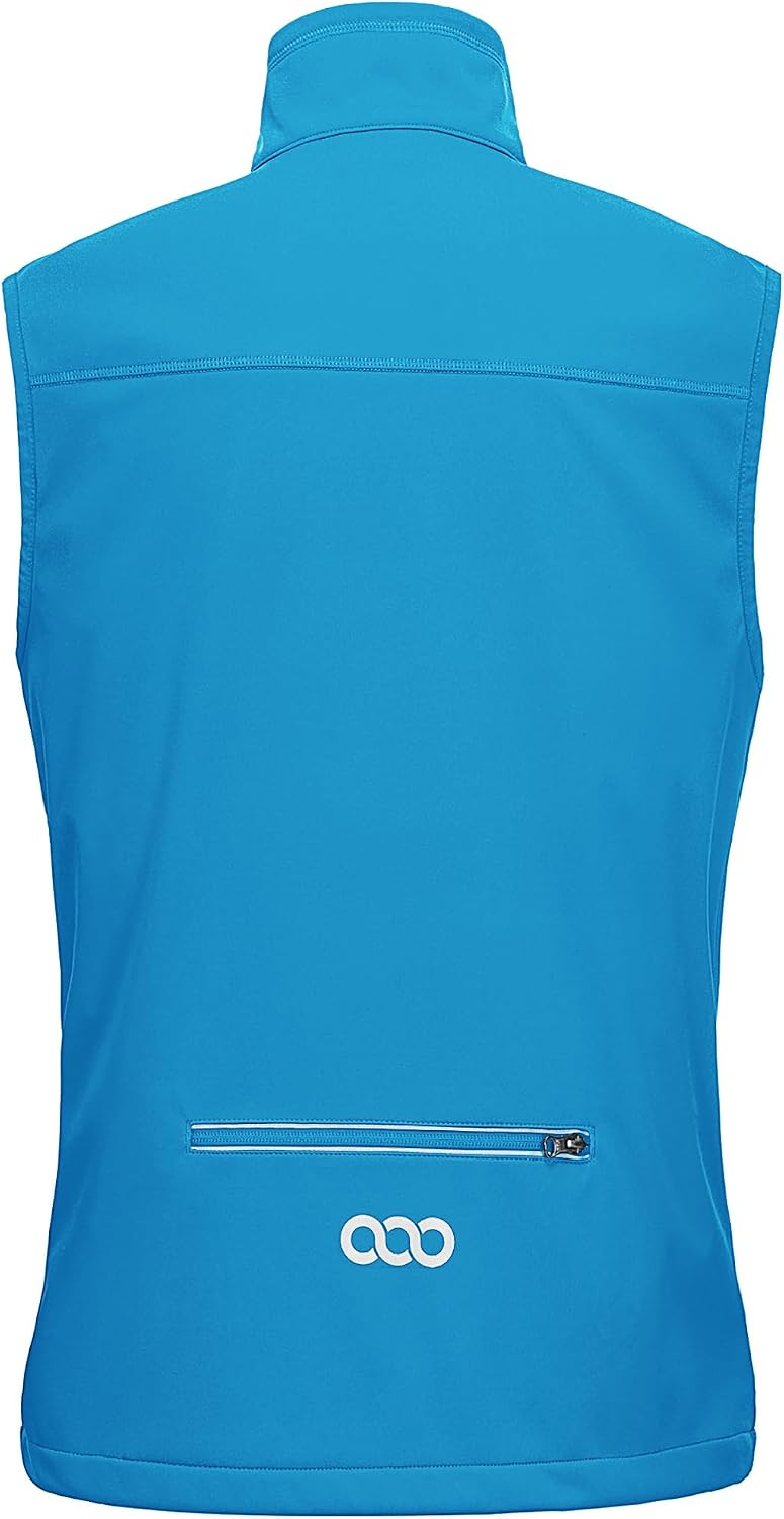 33,000ft Leichte Softshell Weste für Herren, Wasserdichte Winddichte Laufweste, Atmungsaktive Vest G