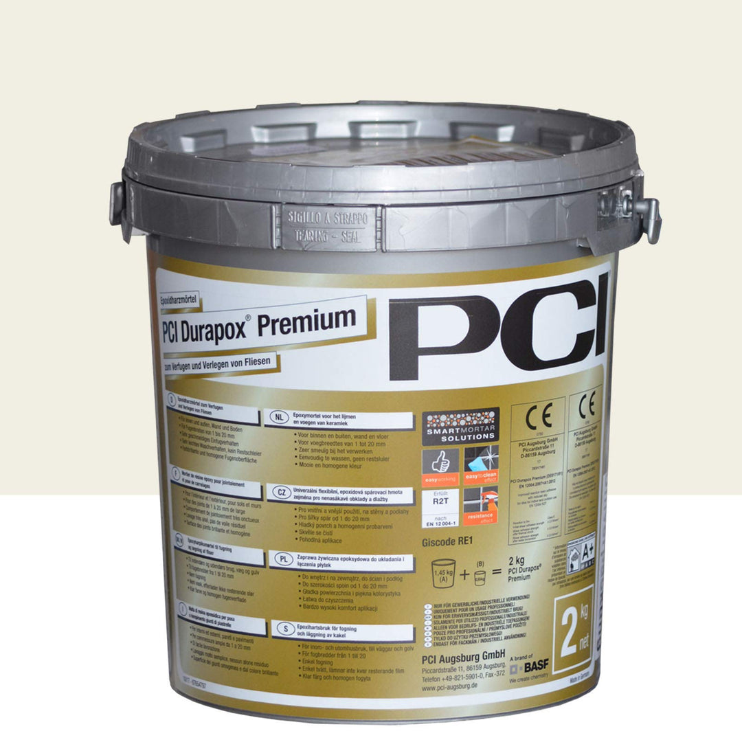 PCI Durapox Premium Reaktionsharz-Mörtel (2 kg, Lichtgrau) 2 kg Lichtgrau, 2 kg Lichtgrau