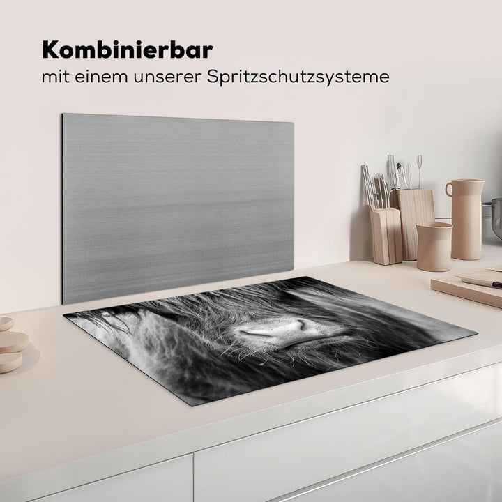 KitchenYeah© Herdabdeckplatte Einteilig Küche Herdabdeckung Induktionsfeld Ceranfeld Herdabdeckplatt