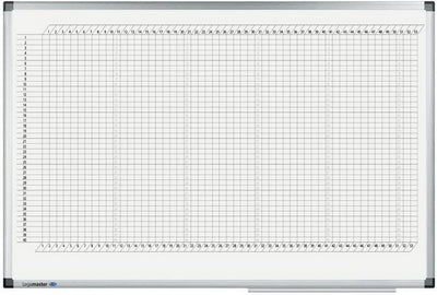 Legamaster 7-413000 Premium Jahresplaner, UV-gehärtetes Whiteboard, horizontale Einteilung für 53 Wo