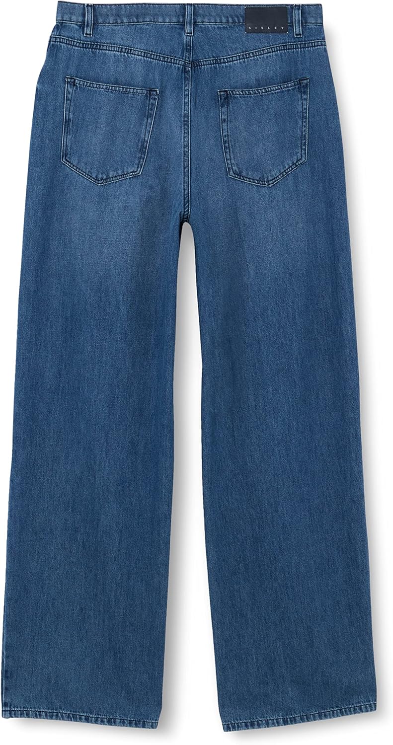 SISLEY Damen Pants 33 Blue Denim 901, 33 Blue Denim 901