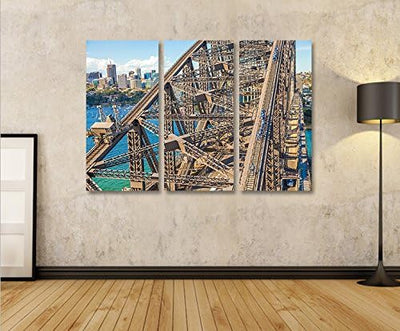 islandburner Bild Bilder auf Leinwand Harbour Bridge Sydney Australien 3p XXL Poster Leinwandbild Wa