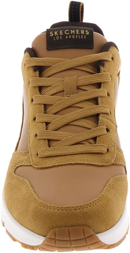 Skechers Damen Uno Sneaker 39 EU Whiskey Leather Pu Trim, 39 EU Whiskey Leather Pu Trim