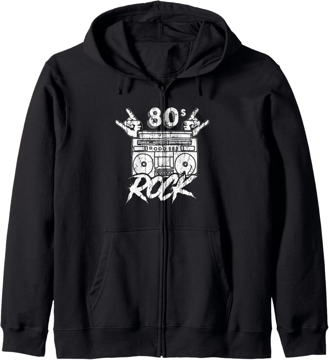 80er Rock 80's Rock Musik Kassette Achtziger Tape Konzert Kapuzenjacke